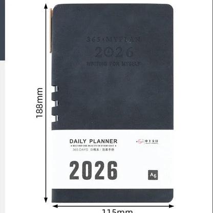 Premium Soft Cover 365 Days Daily Planner With Pen