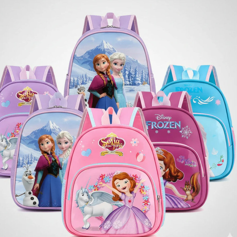 Kids Princess Cartoon Backpack Lightweight School Bag for Girls