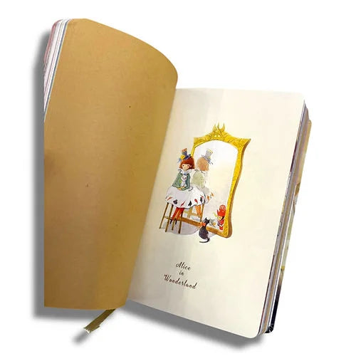 Alice in Wonderland Pastel Covers Designed Pages Journals