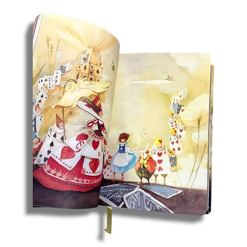 Alice in Wonderland Pastel Covers Designed Pages Journals