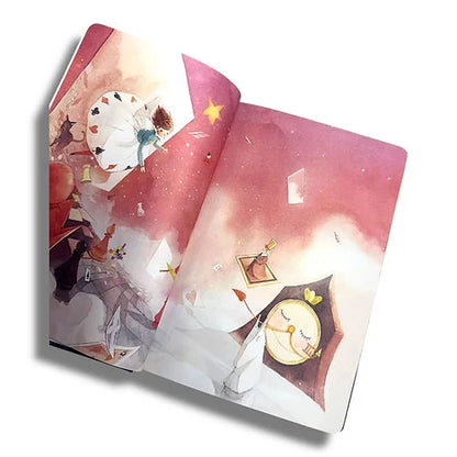 Alice in Wonderland Pastel Covers Designed Pages Journals