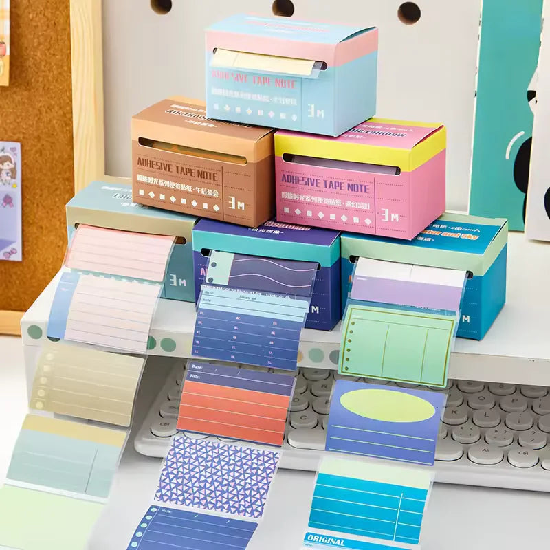 Pull-Out Self Adhesive Sticky Notes Box