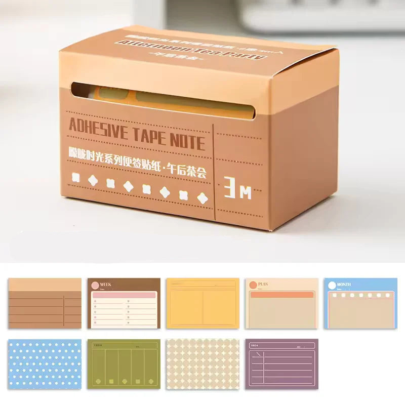 Sticker Notes Box Pull-Out Self Adhesive Sticky Notes Box – thepaperworm