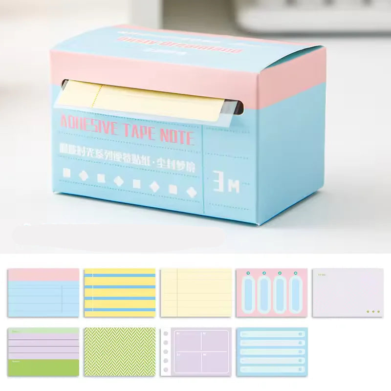 Pull-Out Self Adhesive Sticky Notes Box