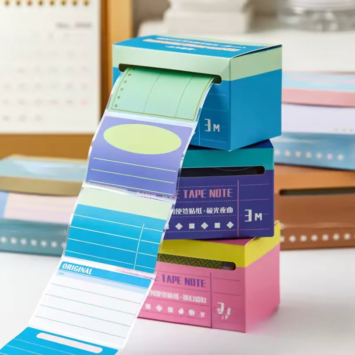 Pull-Out Self Adhesive Sticky Notes Box