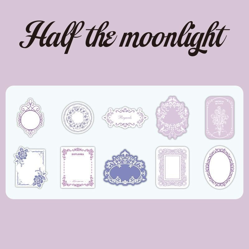 Warm Reminiscence Embossed Box Stickers