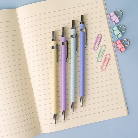Steel Body Retractable Mechanical Pencil