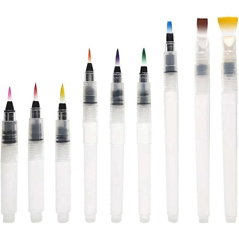Refillable Watercolor Brush Pen Set