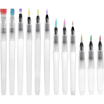 Refillable Watercolor Brush Pen Set