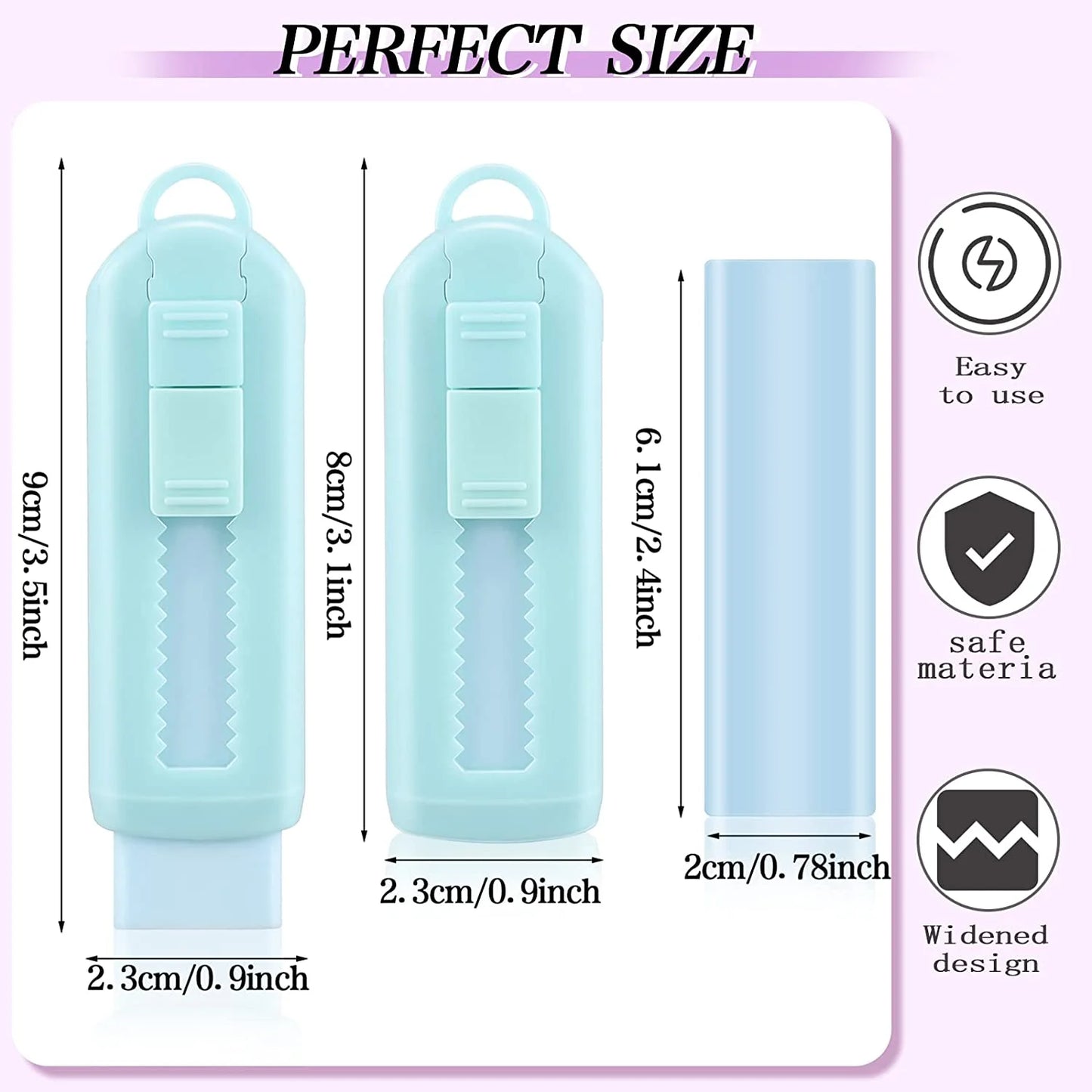 Retractable Pull n Push Eraser