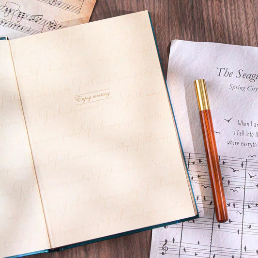 Retro Bronzing European Style Cat’s Garden Party Notebook