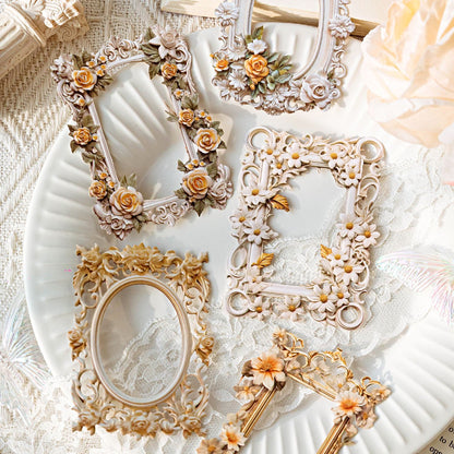 Retro Carved Floral Photo Frames