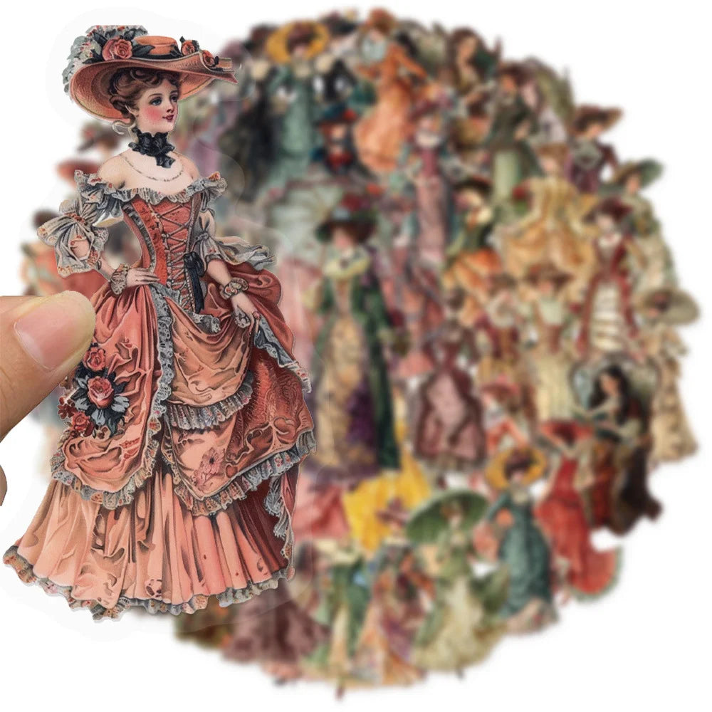 Retro European and American Character Graffiti Stickers