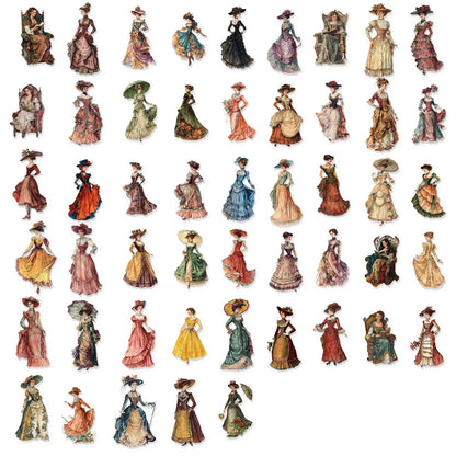 Retro European and American Character Graffiti Stickers