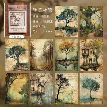 Retro Material Decorative Paper Sheets