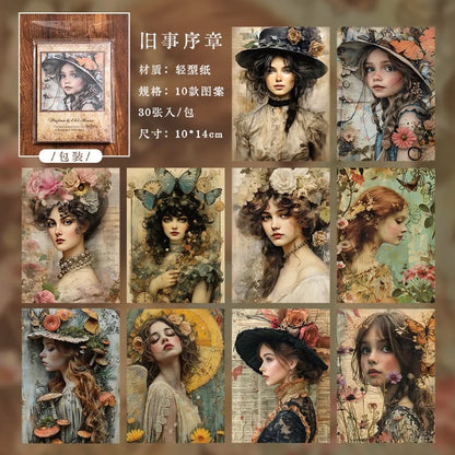 Retro Material Decorative Paper Sheets