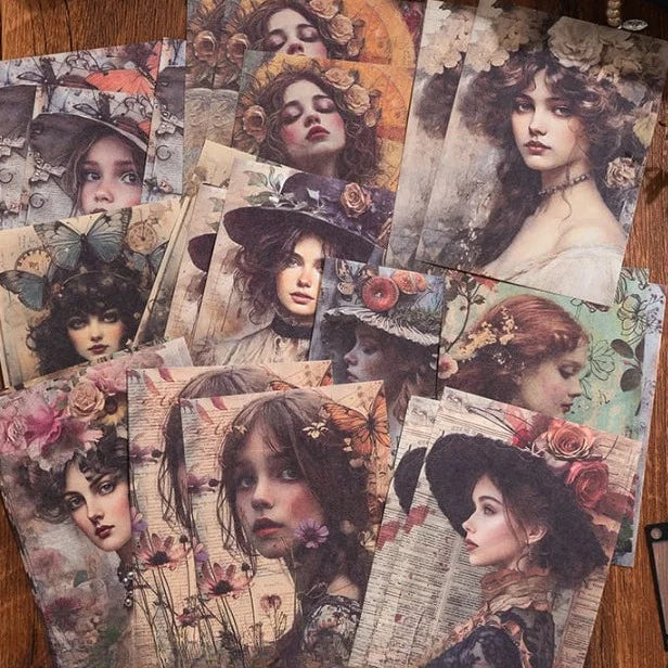 Retro Material Decorative Paper Sheets