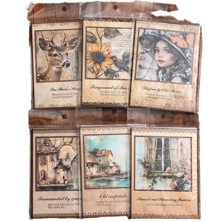Retro Material Decorative Paper Sheets