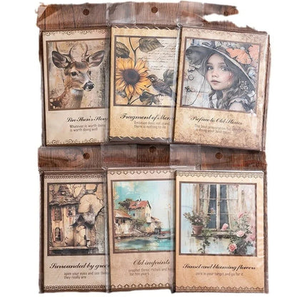 Retro Material Decorative Paper Sheets