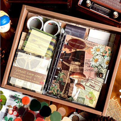 Retro Style Forest Rain Song Journaling Kit