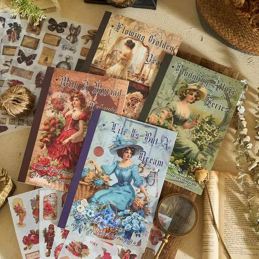 Retro Vintage Decorative Sticker Book