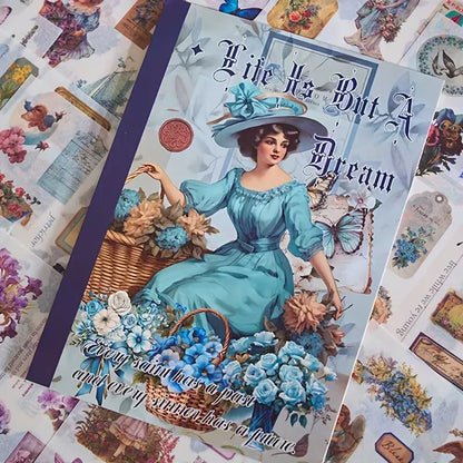 Retro Vintage Decorative Sticker Book