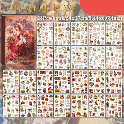 Retro Vintage Decorative Sticker Book