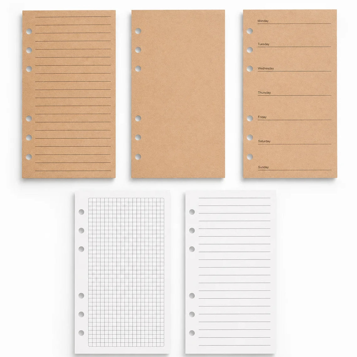 A6 Binder Refill Pages