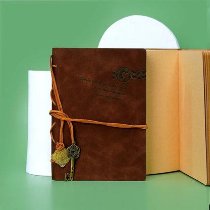 Retro Leather Cover Boxed Journal