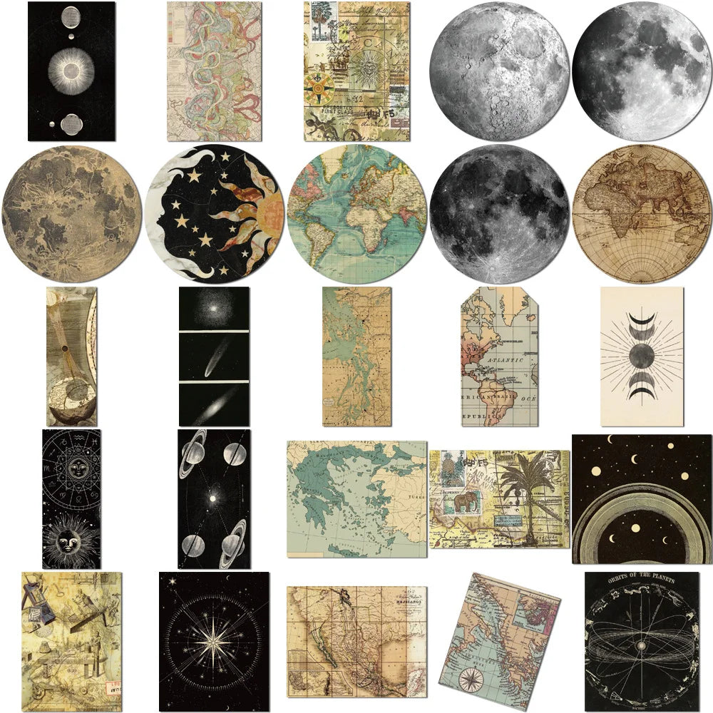 World Map Galaxies Stickers Pack