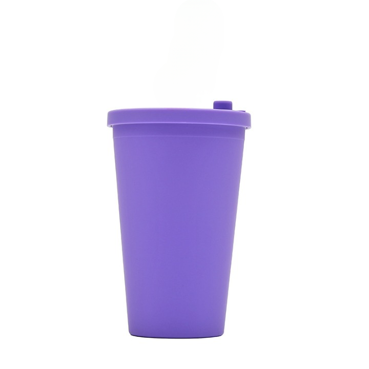 Reusable 650 ml Double Layer Insulated Boba Cup with Straw