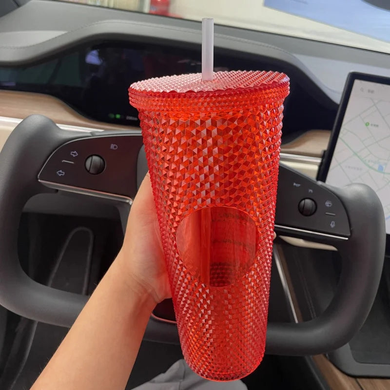 Double layer Stylish Plastic Cup