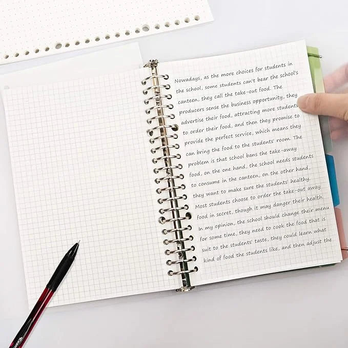 Translucent Shell Hand Binder Journal