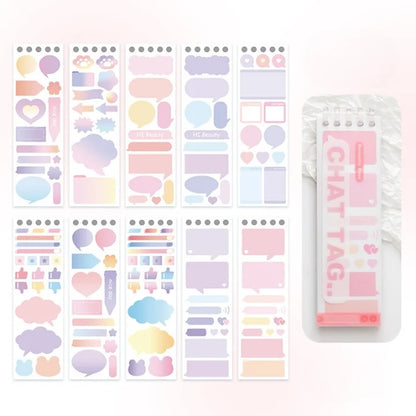 Writable Index Color Label Sticker Book