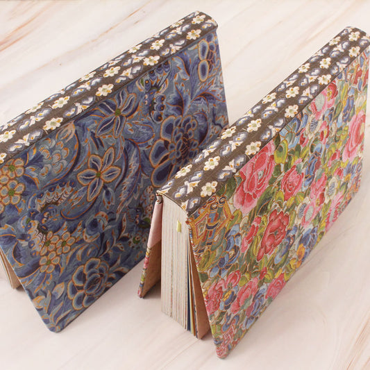 Royal Embroidered Floral Print Hardcover Journal