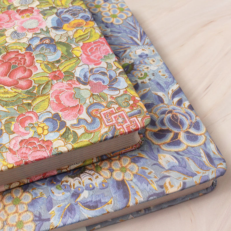 Royal Embroidered Floral Print Hardcover Journal