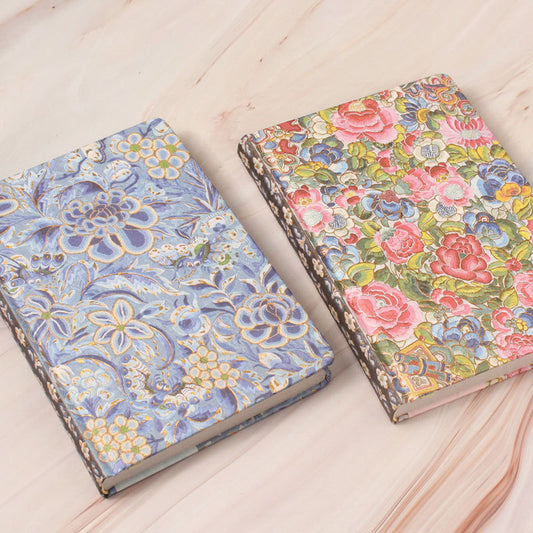 Royal Embroidered Floral Print Hardcover Journal