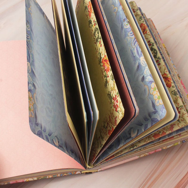 Royal Embroidered Floral Print Hardcover Journal