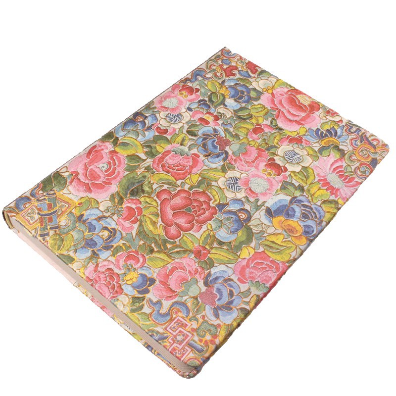 Royal Embroidered Floral Print Hardcover Journal
