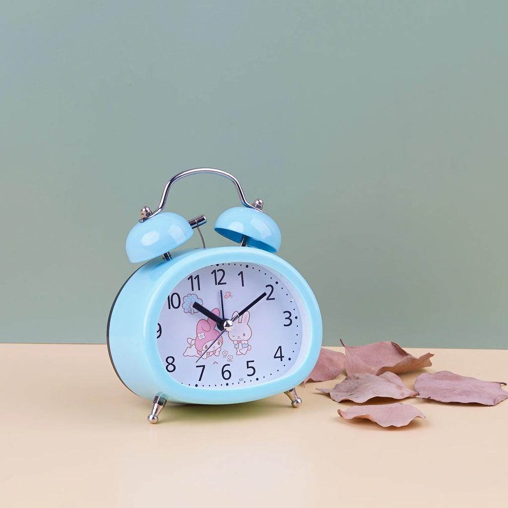 Bedside Sanrio Cartoon Bell Desk Table Clock with Alarm