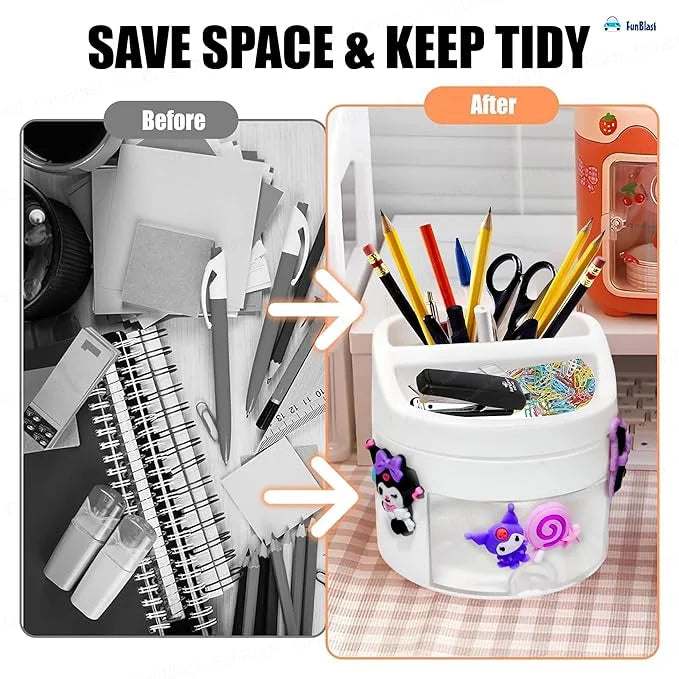 Desk Organized Workspace Pen Holder