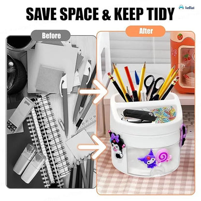 Desk Organized Workspace Pen Holder