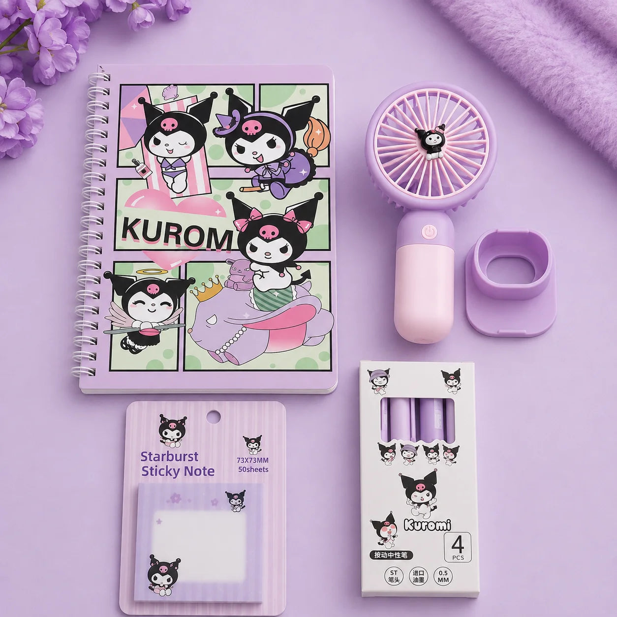 Sanrio Gift Set With Mini Fan