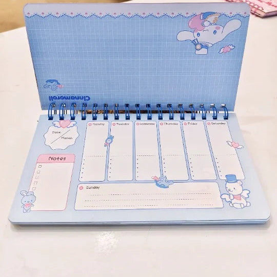 Sanrio Spiral Binding Weekly Planners