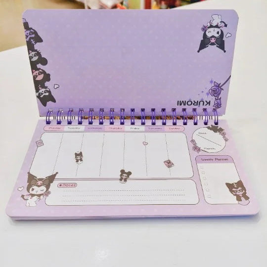 Sanrio Spiral Binding Weekly Planners