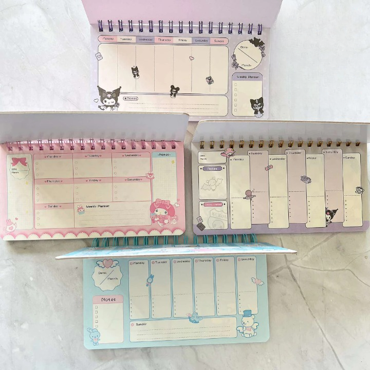 Sanrio Spiral Binding Weekly Planners
