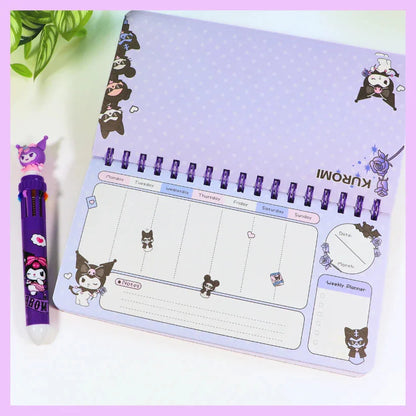 Sanrio Spiral Binding Weekly Planners