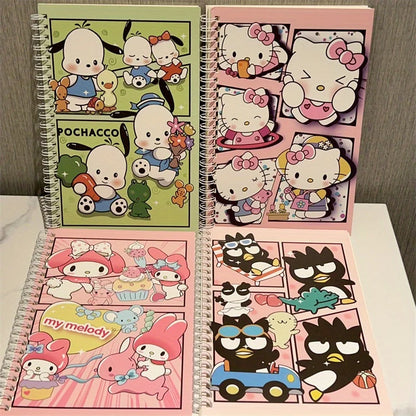 Sanrio Spiral Bound Notebooks - Set of 4