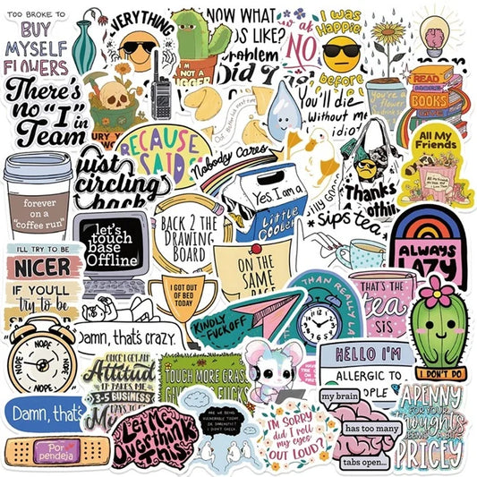Sarcasm Satire Graffiti Stickers Pack