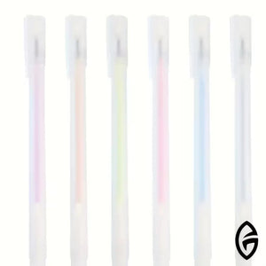 Set of translucent pastel-colored straws with GDGDSY branding on a white background